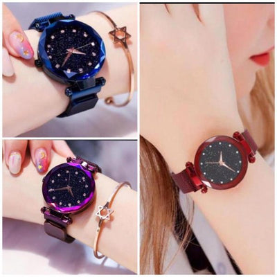 Classy Magnet Chain Elegant Women Wrist Watch